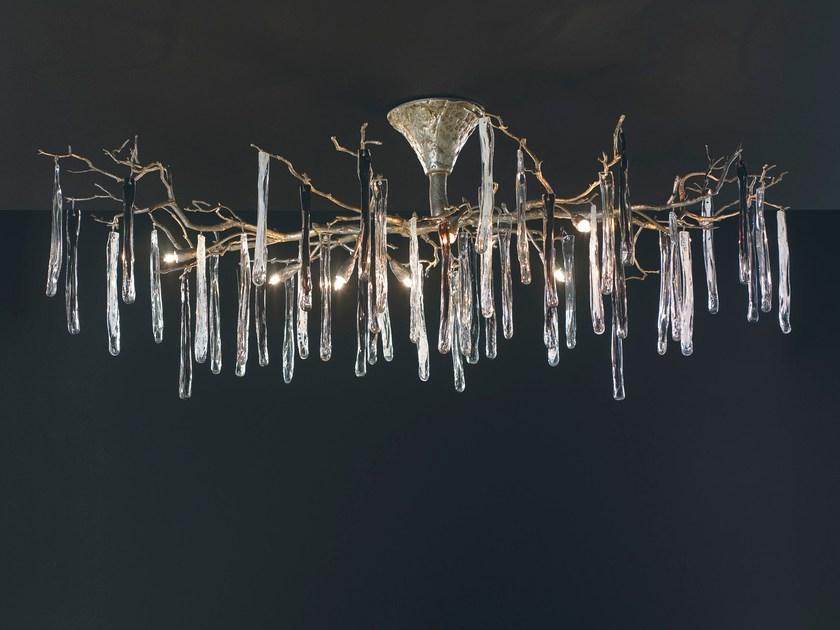 Handmade bronze ceiling lamp | Glamour Pl339/8 by Serip