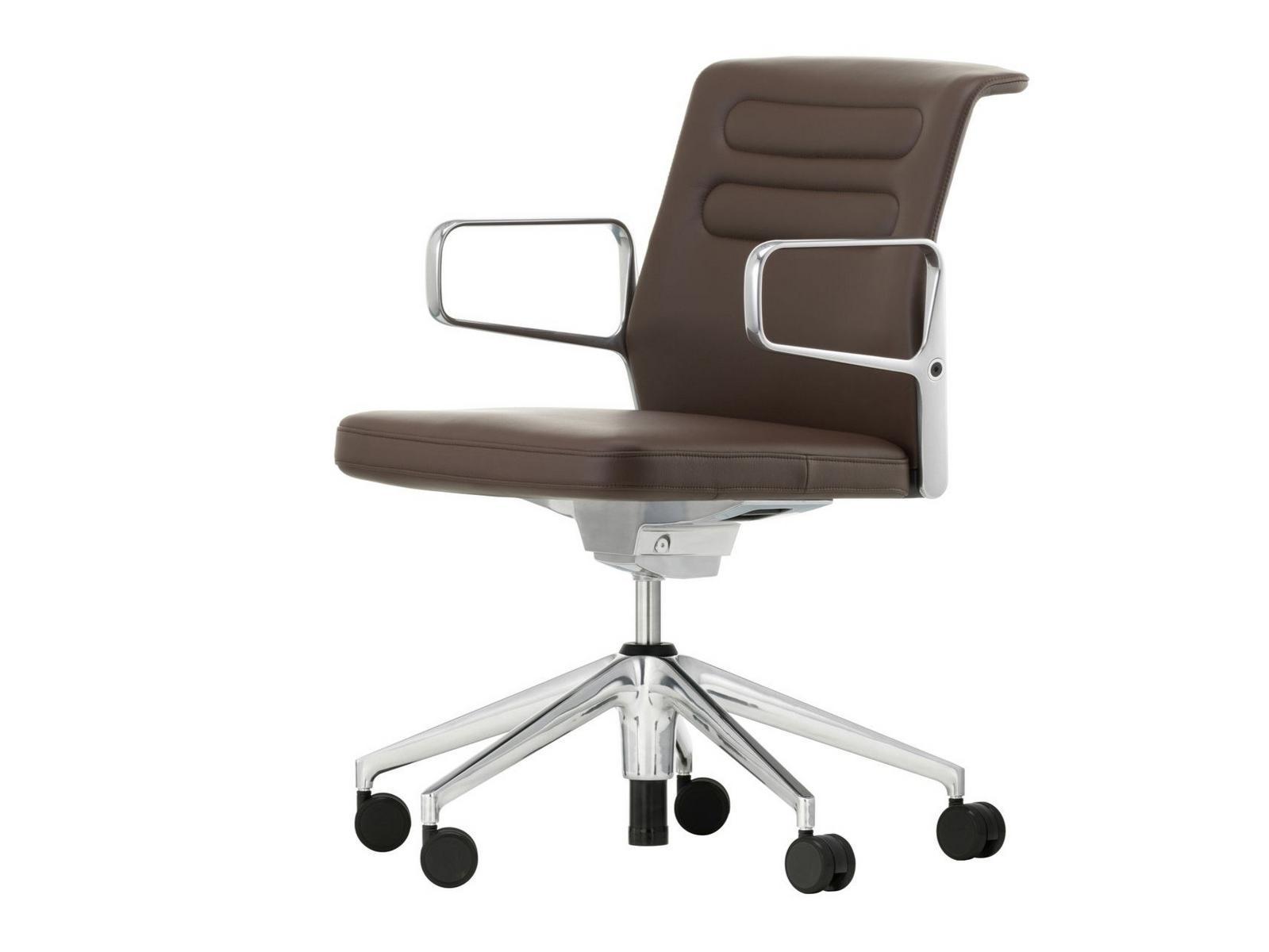 Swivel leather office chair | Ac 5 Studio by Vitra