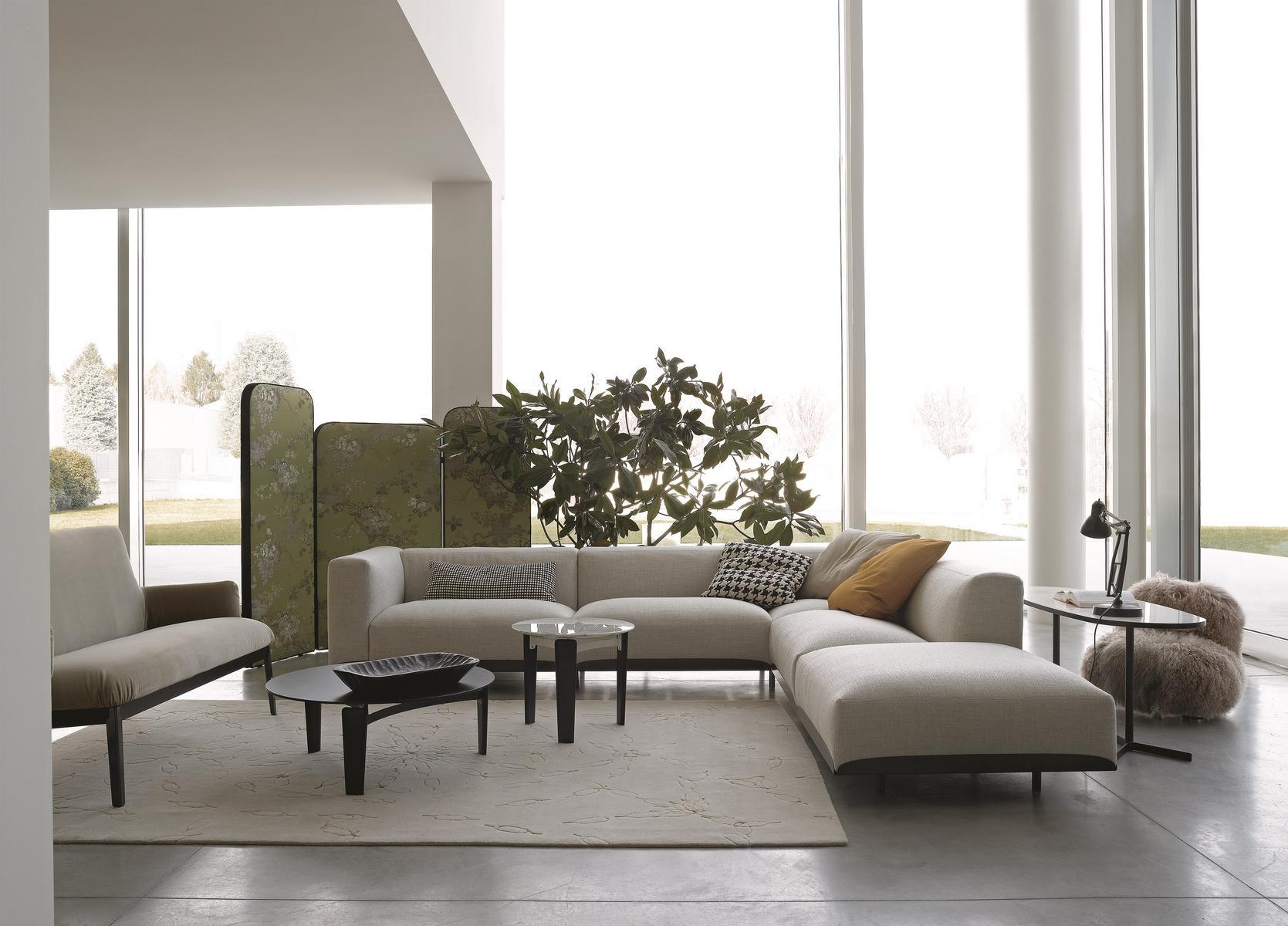 3 seater fabric sofa | Claudine M by Arflex