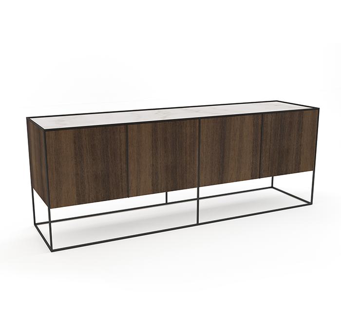 Sideboard with coplanar doors | Fil Rouge by Natuzzi Italia