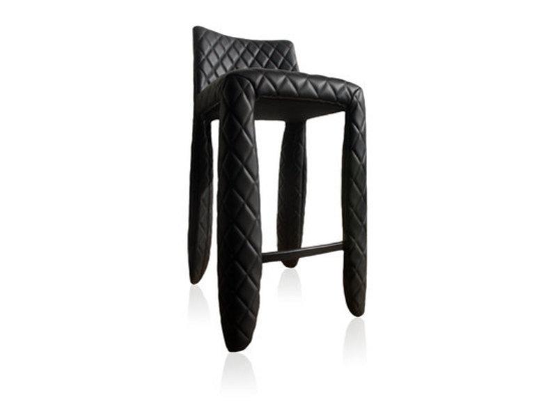 High leather barstool | Monster Bar Stool Diamond by Moooi