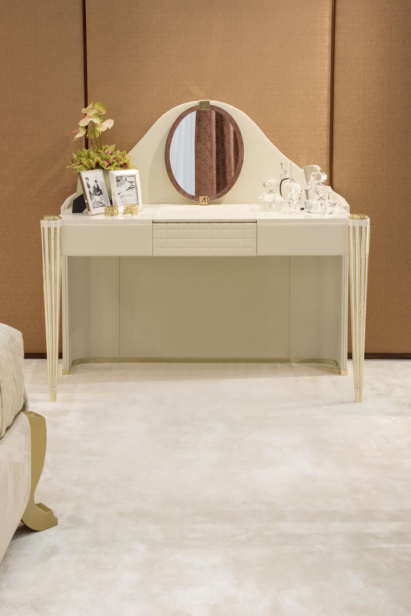 Dressing table covered in leather | Kimberly by Bruno Zampa