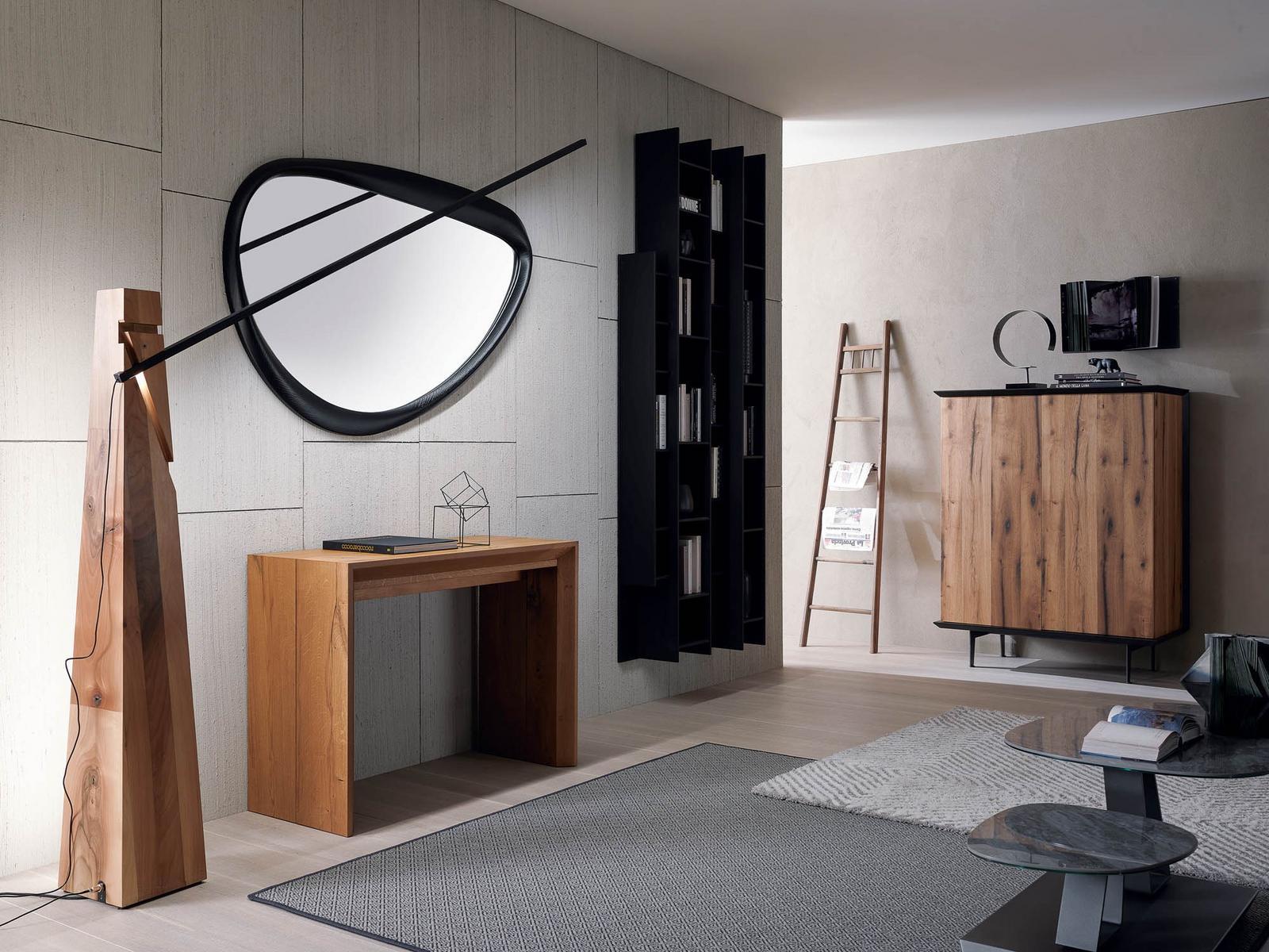 Wooden highboard with sliding doors | Brera by Ozzio Italia