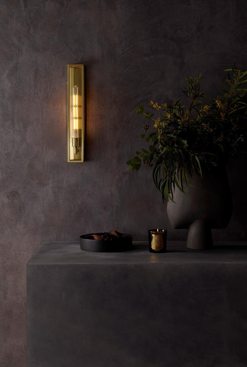 LED wall lamp in brass and glass | Harvard 500 by Astro lighting