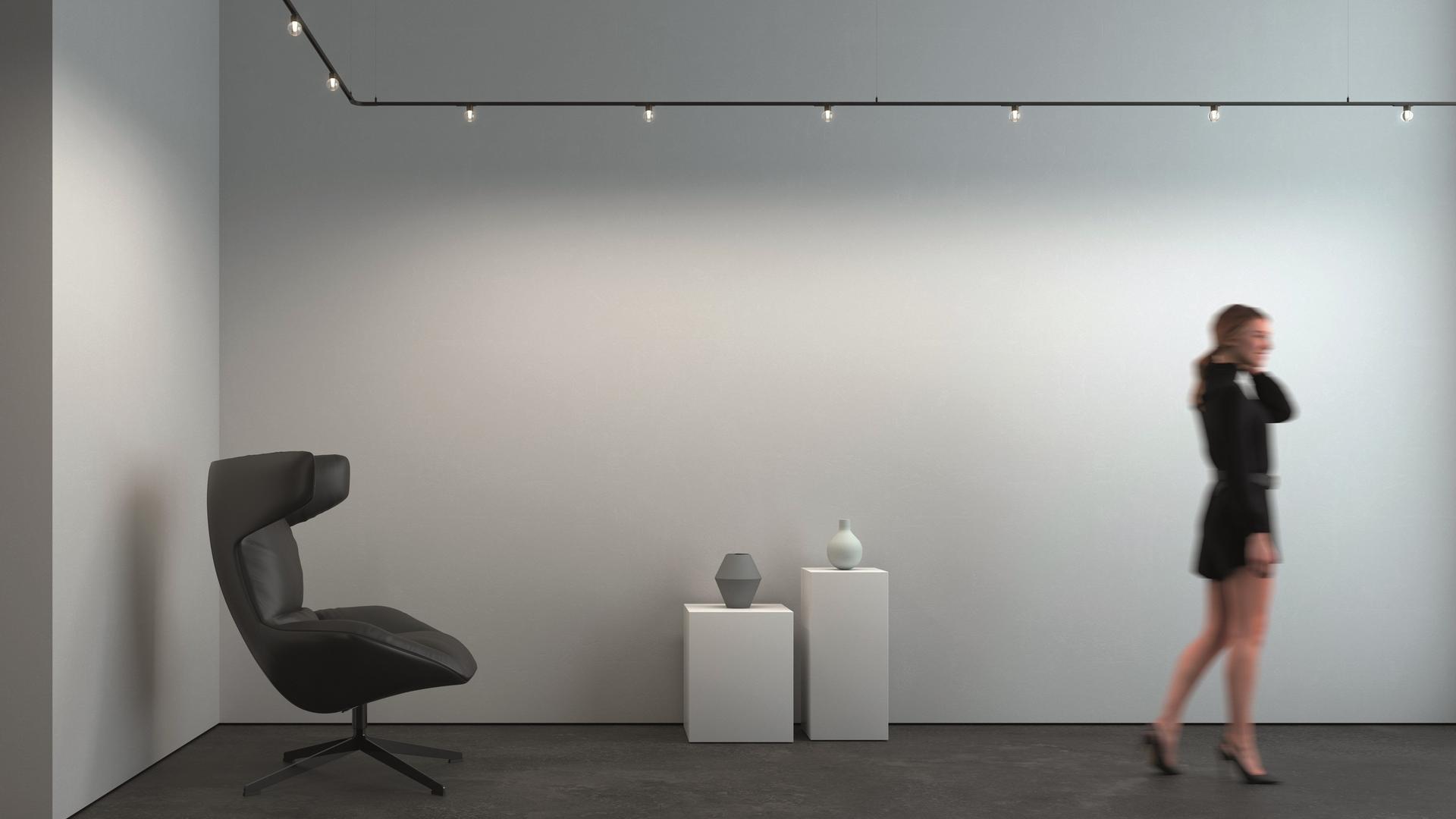 LED Anodized aluminium track-Light | Minimal Track Suspension by Arkoslight