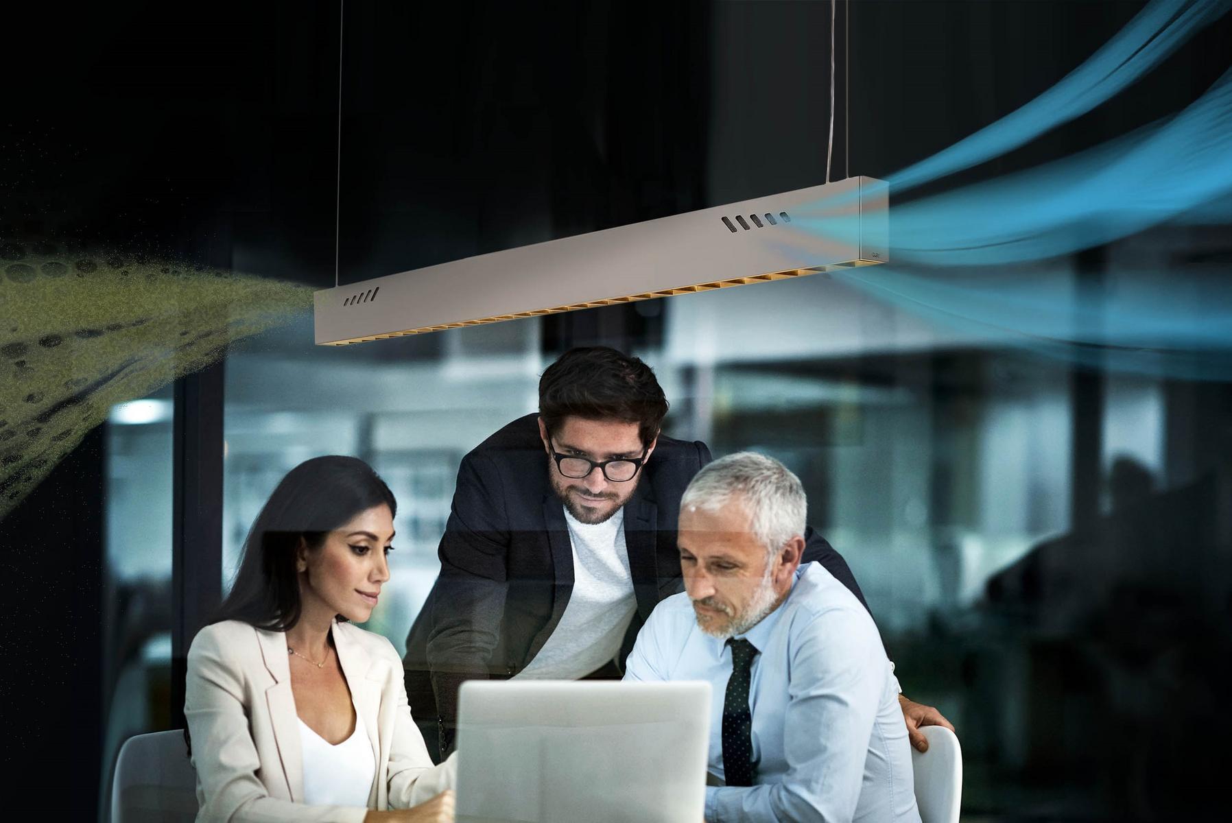 Metal LED sanitising light | Pure Bioair by Olev