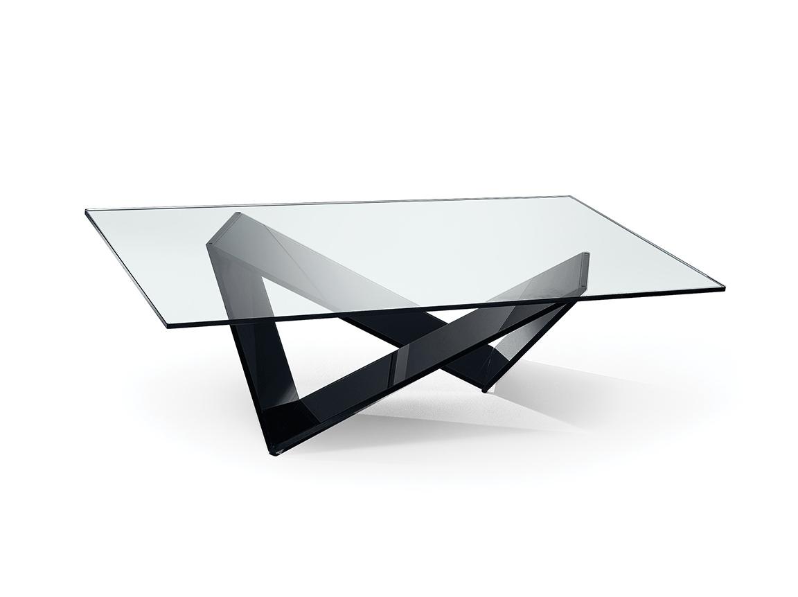 Square glass coffee table | Prisma by Reflex