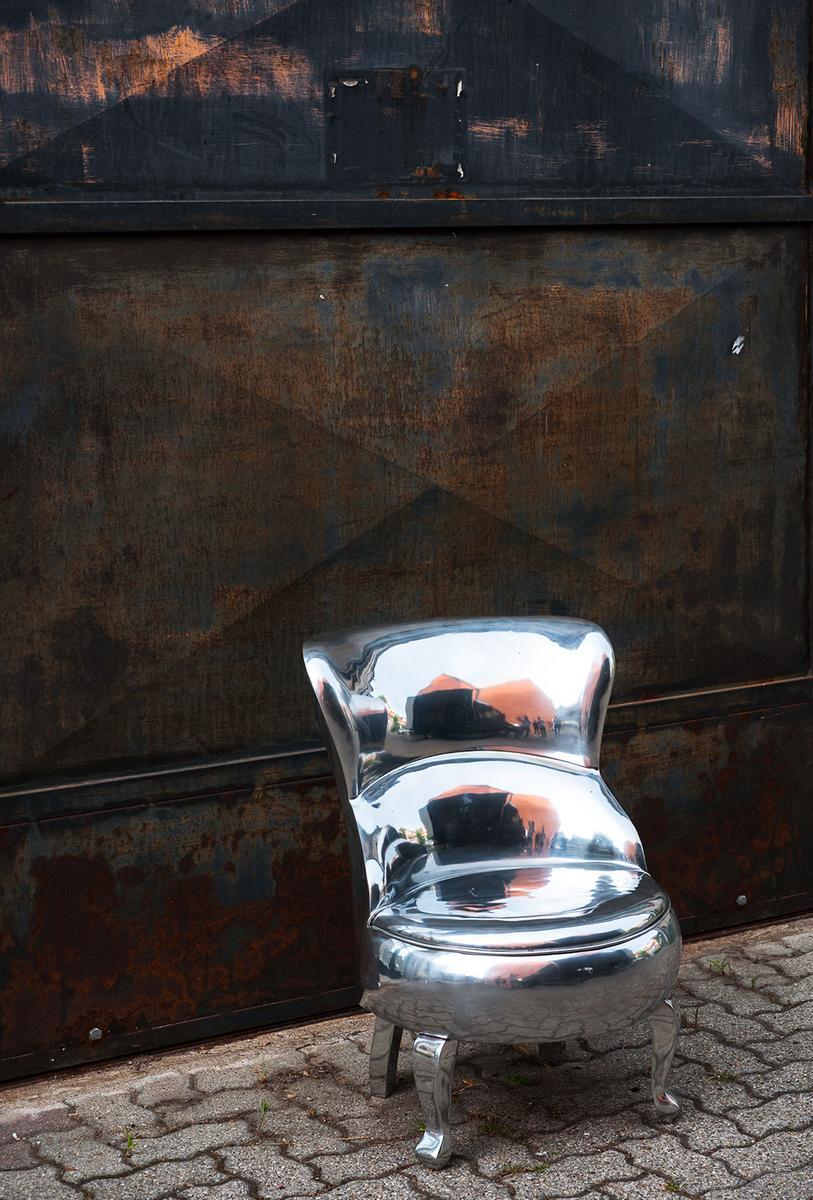 Aluminium armchair | Sellerina Aluminium by Baxter