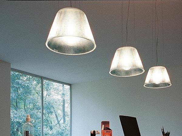 Glass pendant lamp | Romeo Moon S by Flos