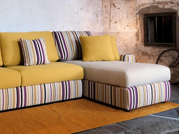 Sectional fabric sofa | Glenn by Domingo salotti