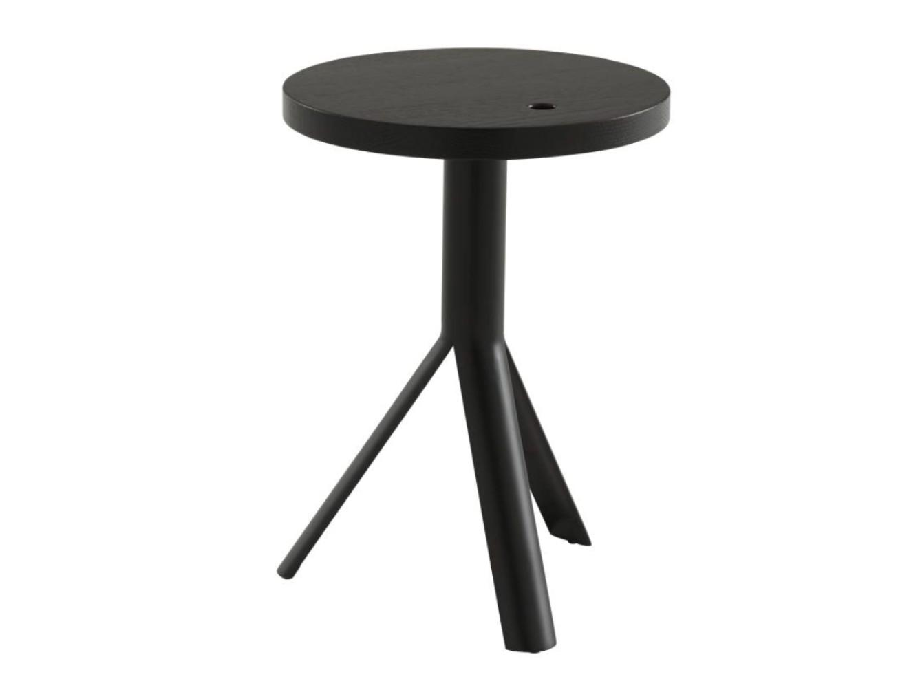 Height-adjustable steel and wood stool | Ike by Ligne Roset