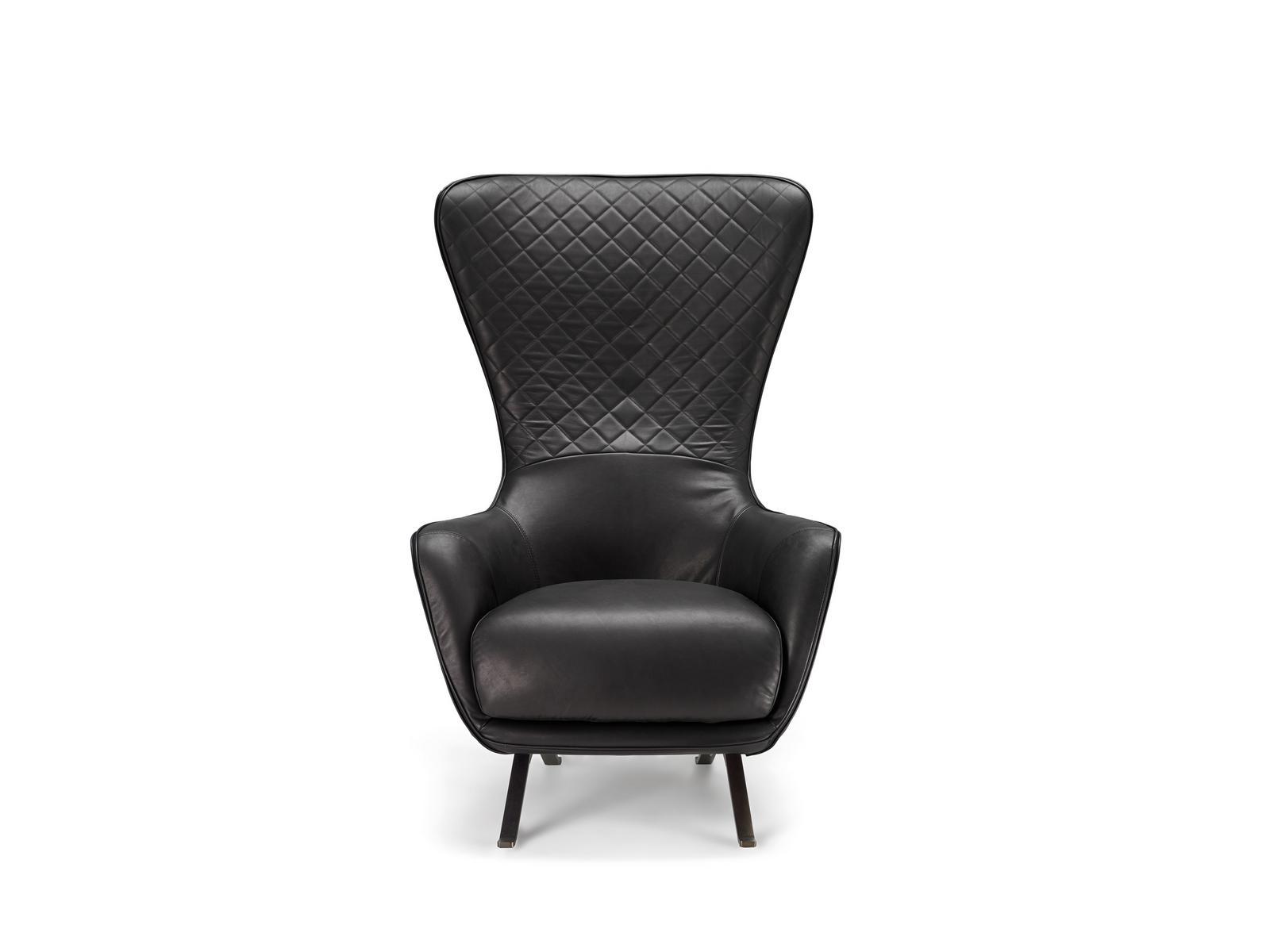 High-back leather armchair | Sin Seaty by Arketipo