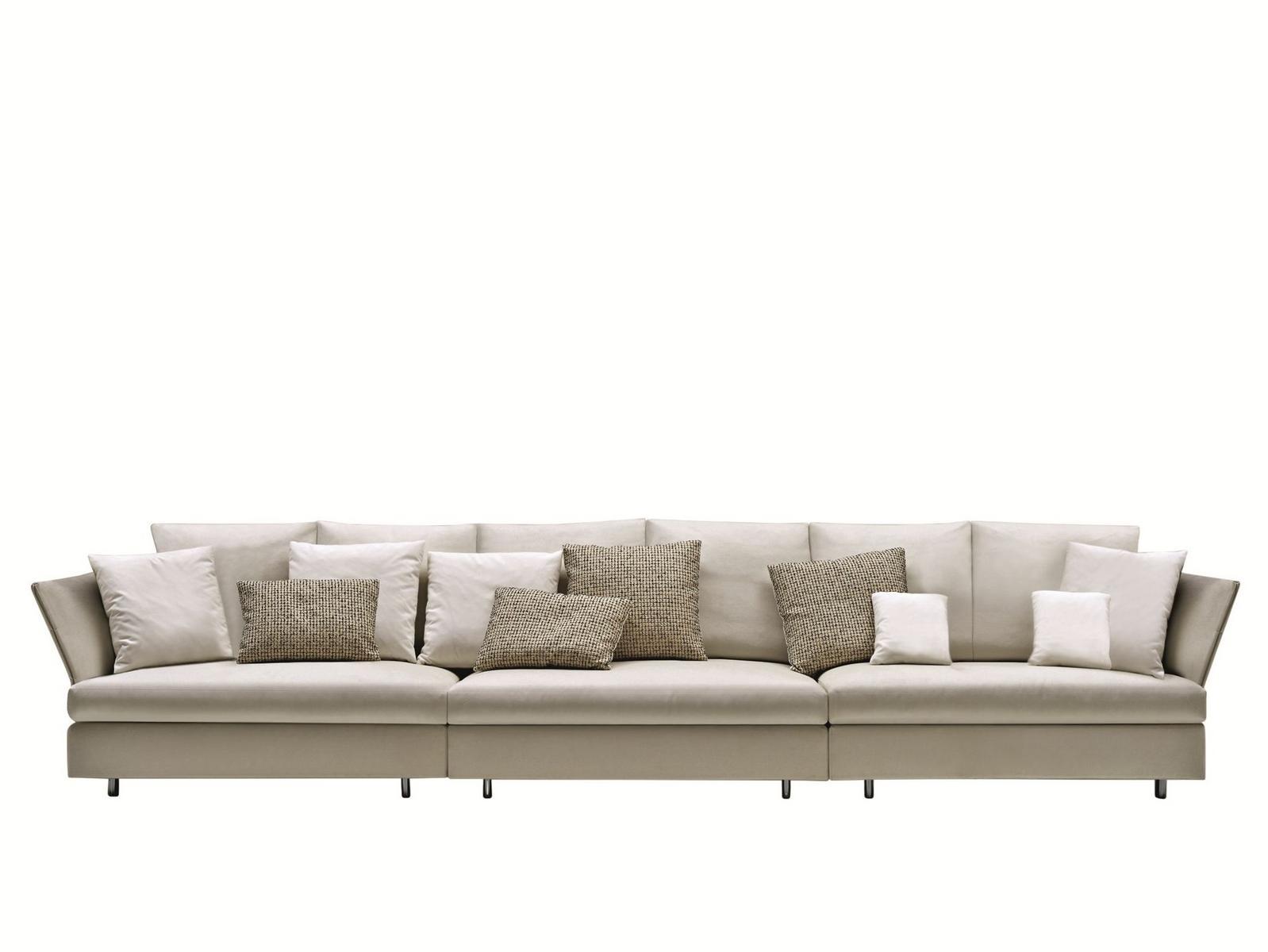 Sectional leather sofa | Holiday by Molteni