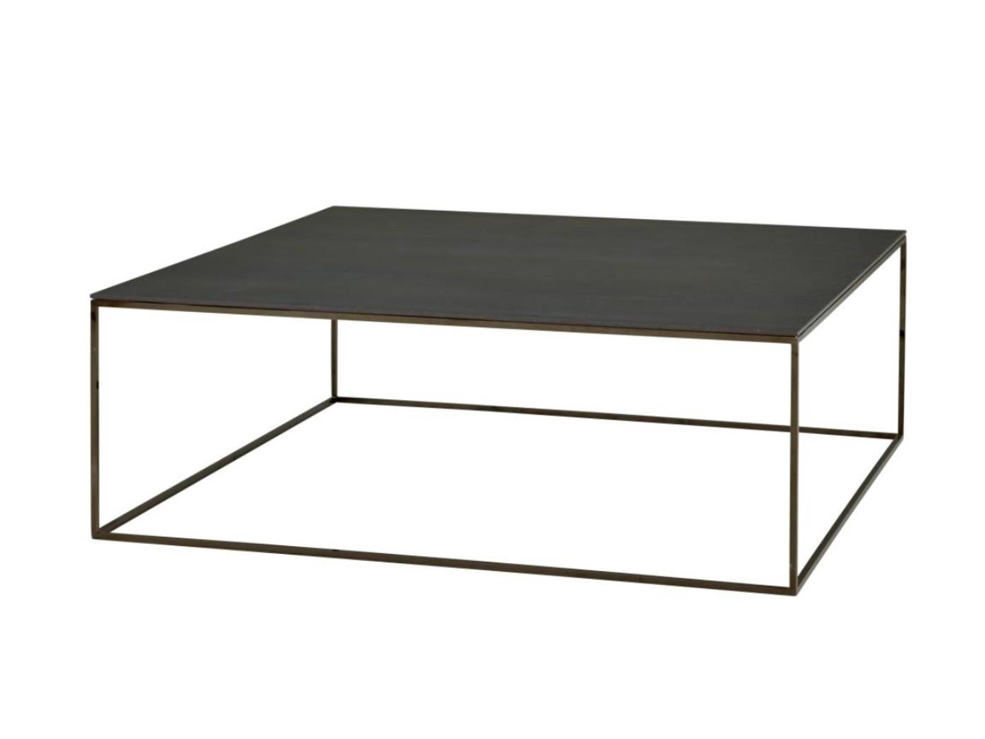 Low square porcelain stoneware coffee table | Space by Ligne Roset