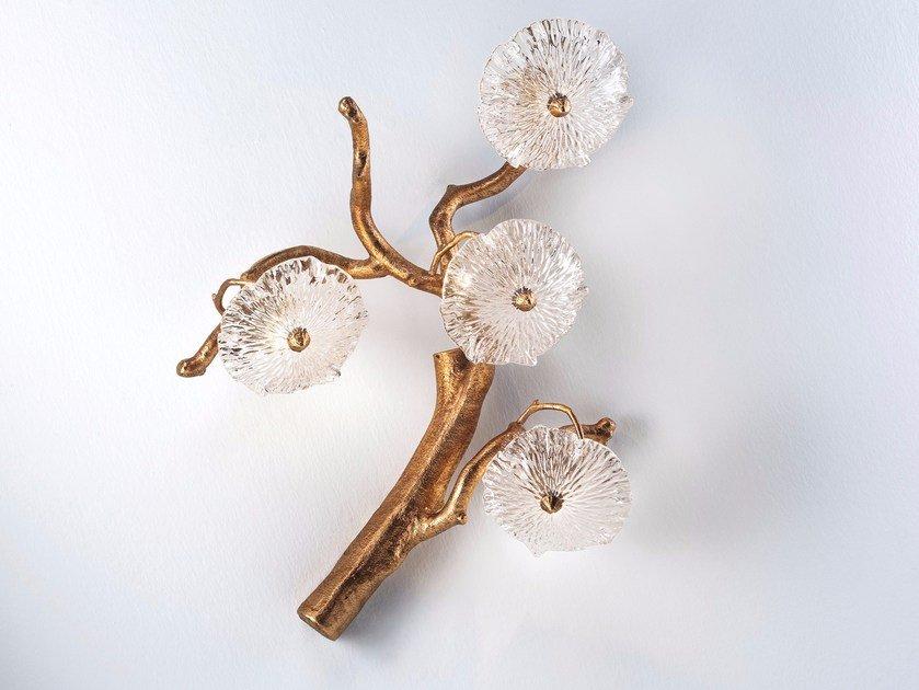 Handmade bronze wall light | Nenufar Ap1475/4 by Serip