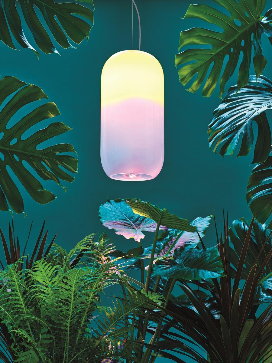 LED blown glass pendant lamp | Gople by Artemide