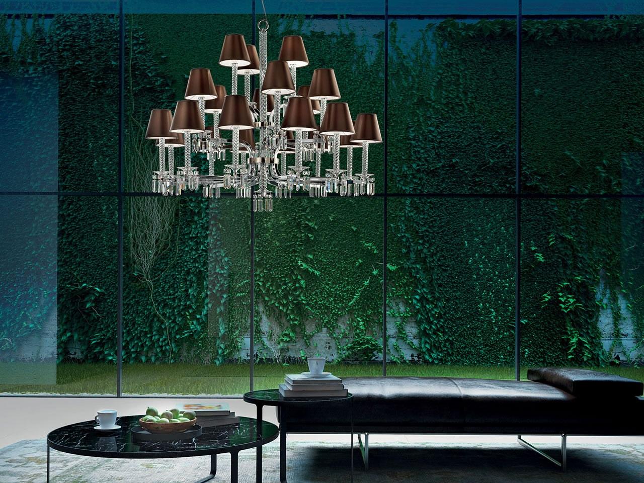 Glass chandelier with Swarovski® Crystals | Prezioso by Italamp