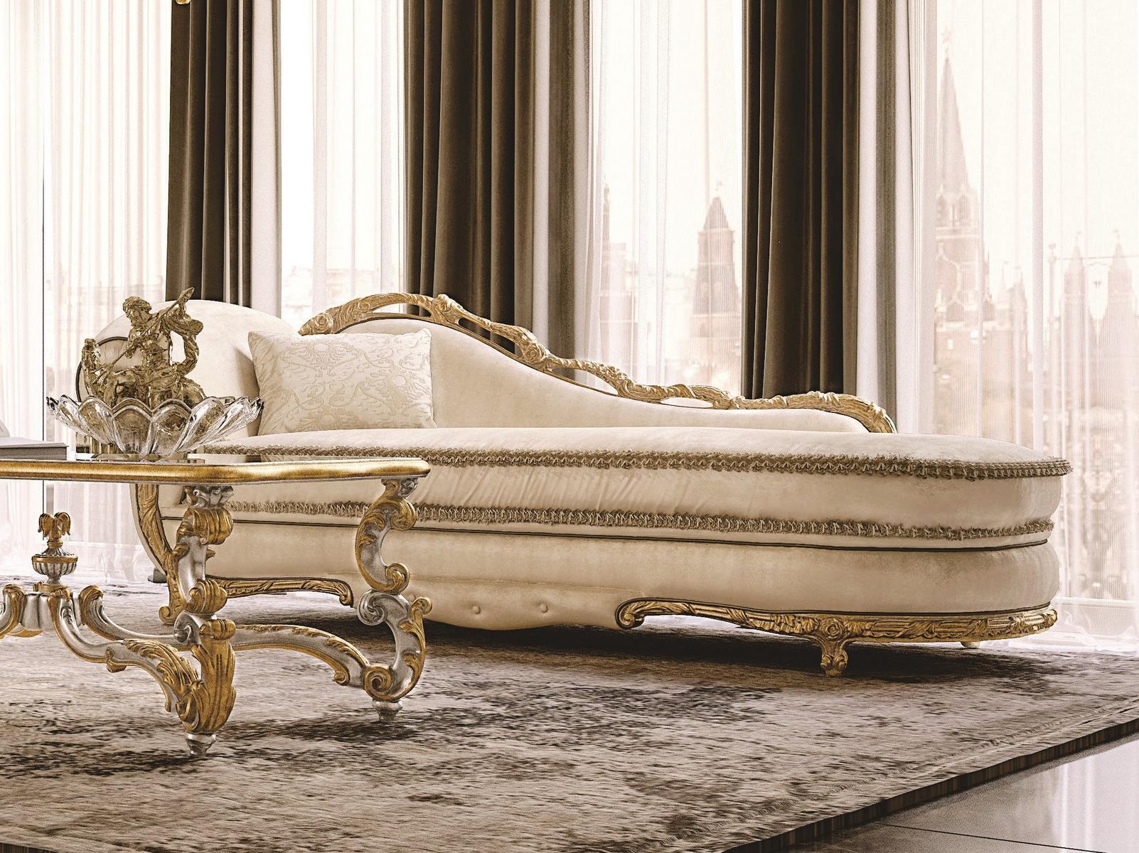 Upholstered fabric day bed | Opera by Andrea Fanfani