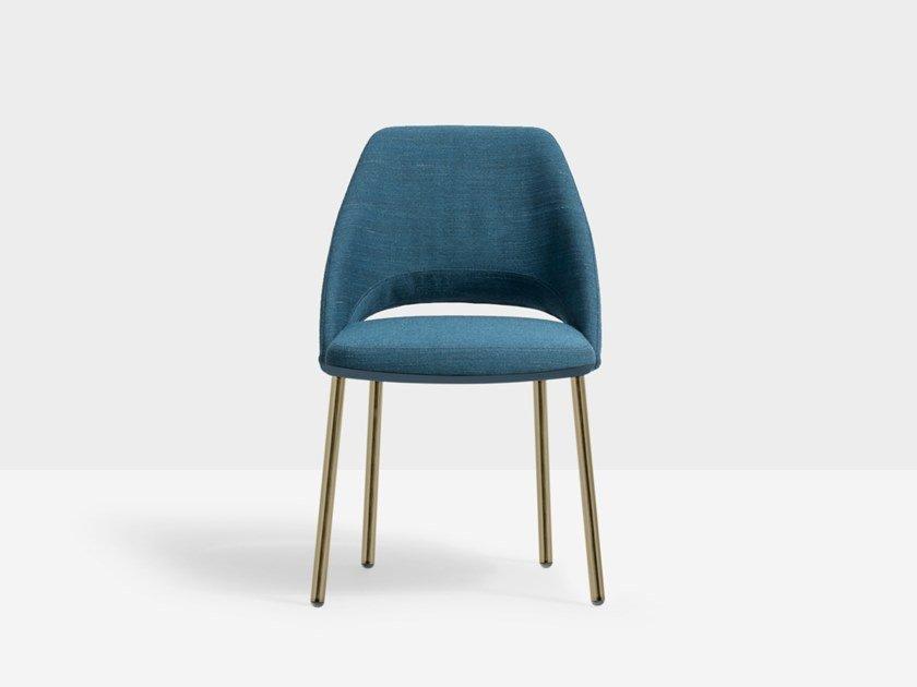 Upholstered fabric chair | Vic 656 by Pedrali