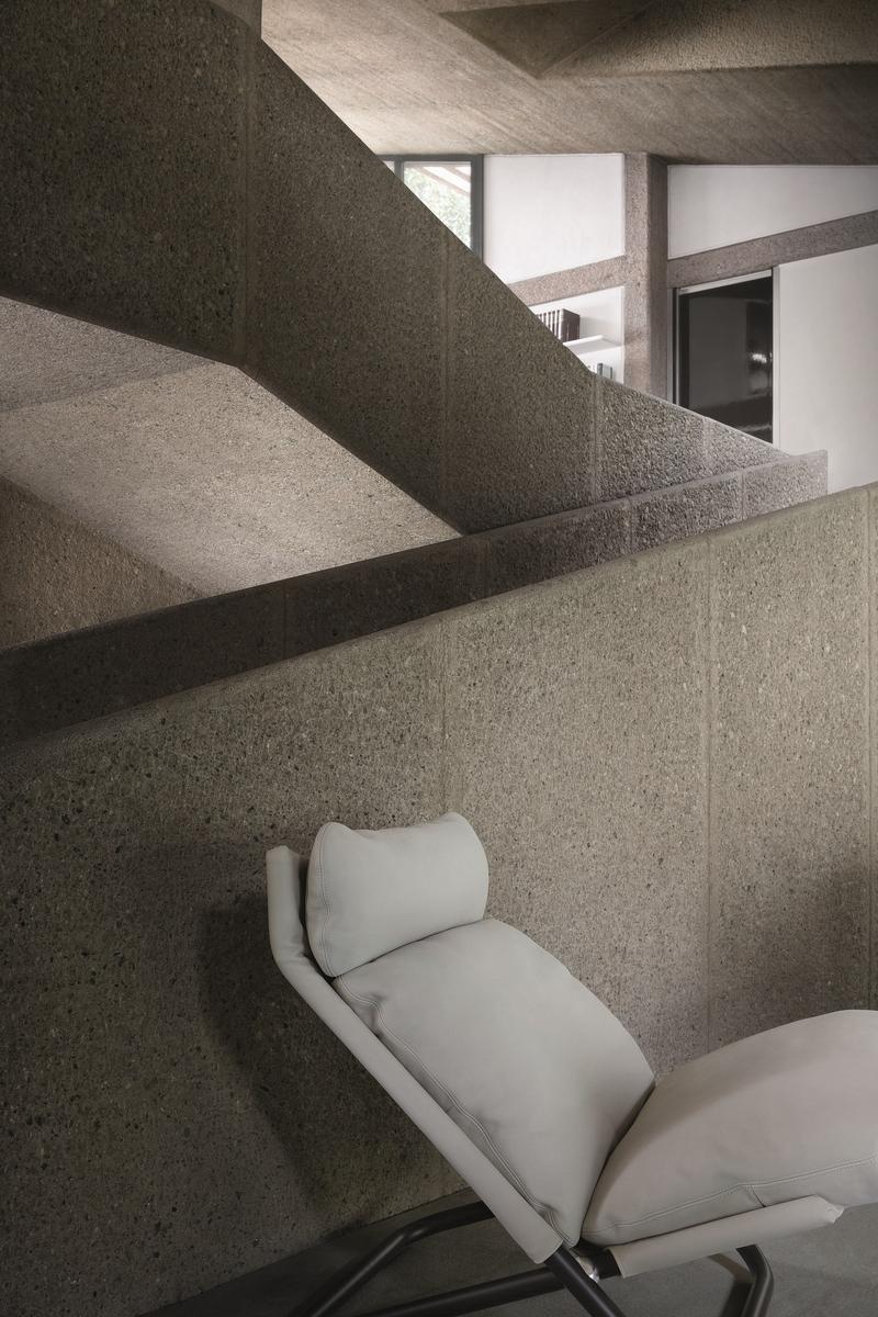 Leather armchair | Cross High by Arflex