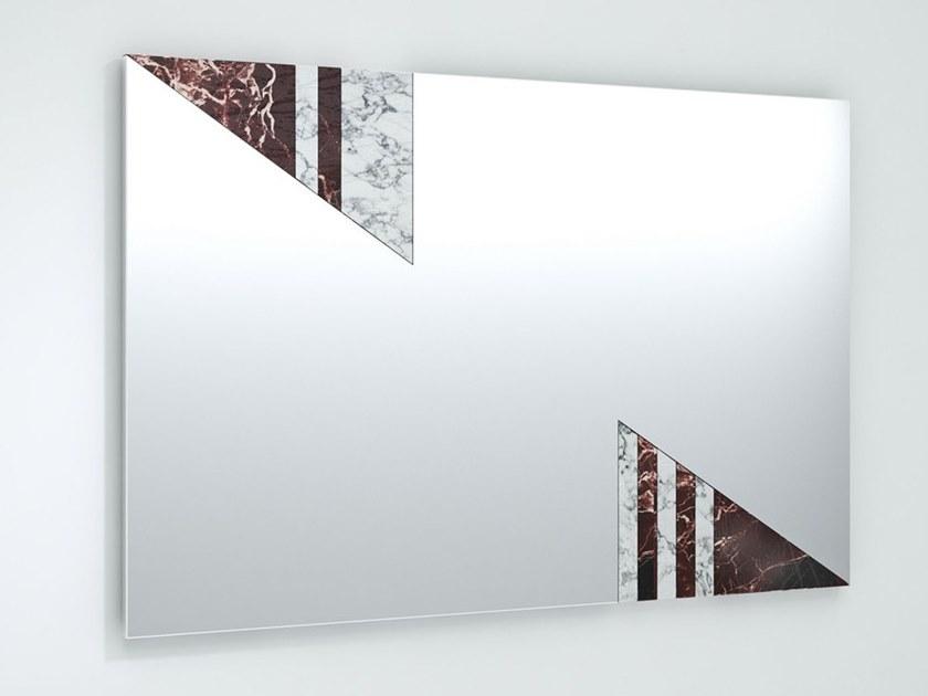 Rectangular wall-mounted mirror | Prana by Visionnair