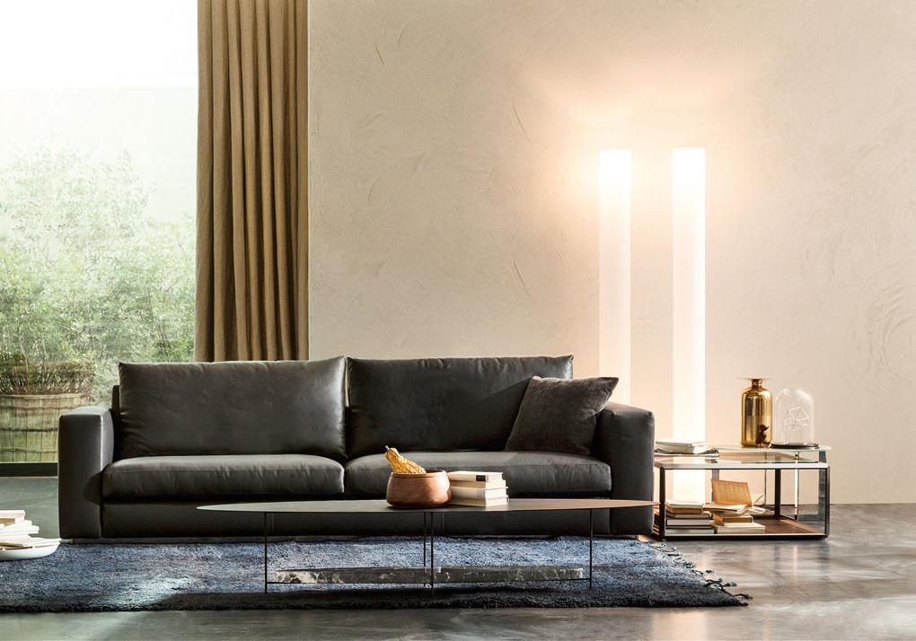 Round marble coffee table | Panna Cotta by Molteni