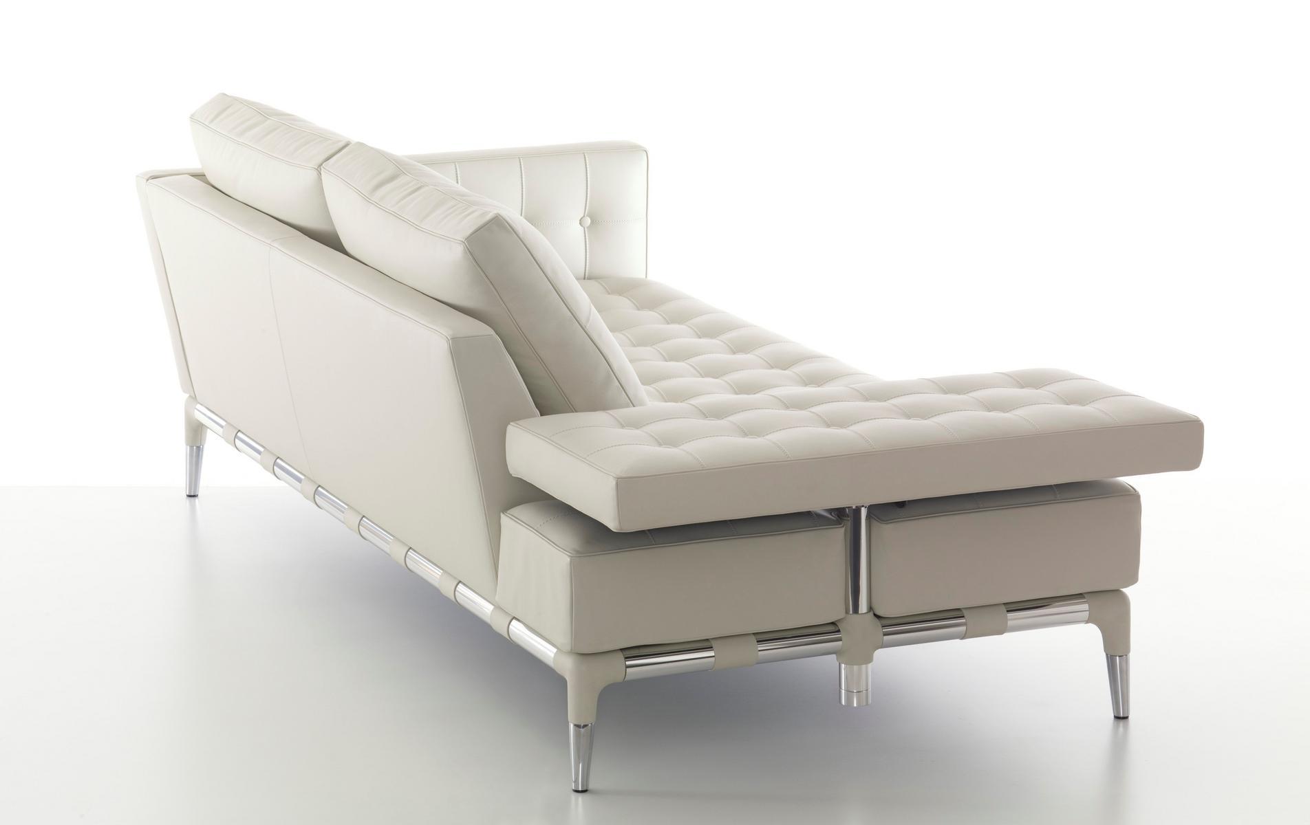Tufted leather sofa | 241 Privè Divano by Cassina