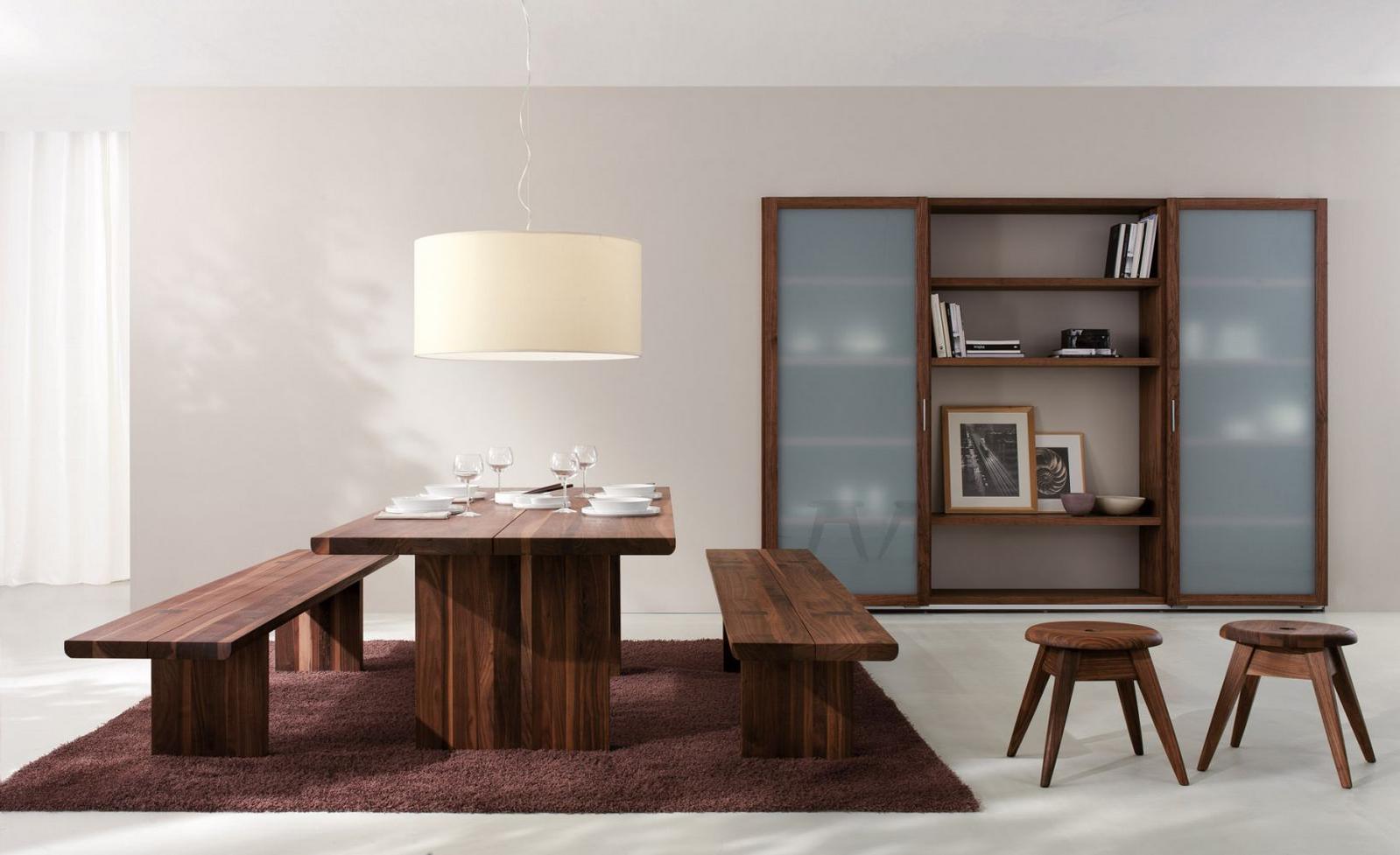 Rectangular solid wood table | Celerina by Riva 1920