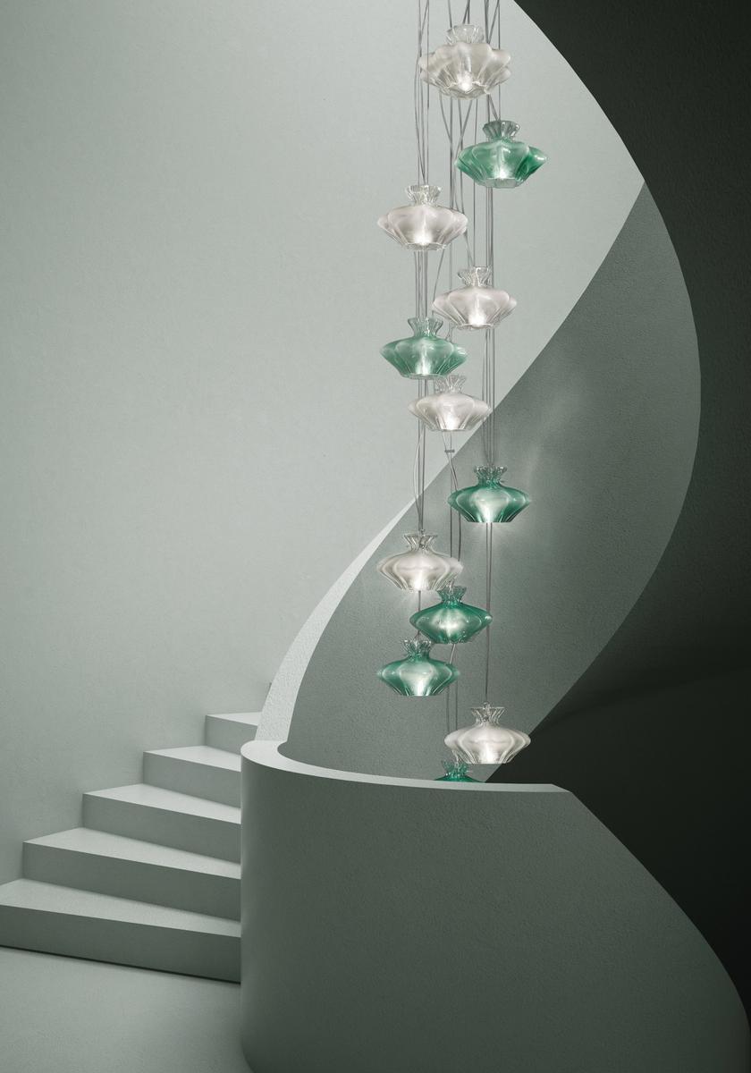 Blown glass pendant lamp | Sweet by Sylcom