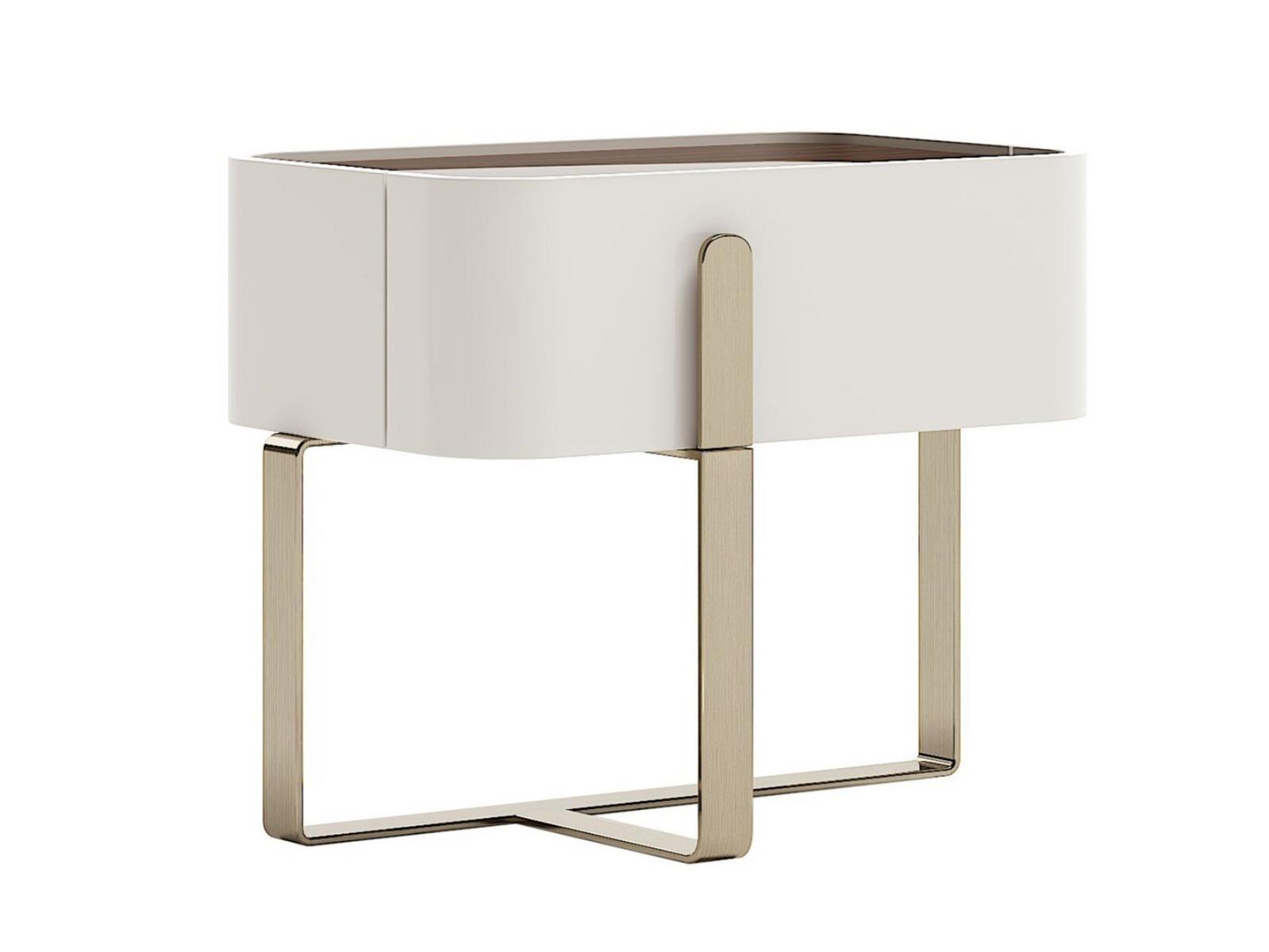 Wooden bedside table with drawers | Eden L by Capital Collection