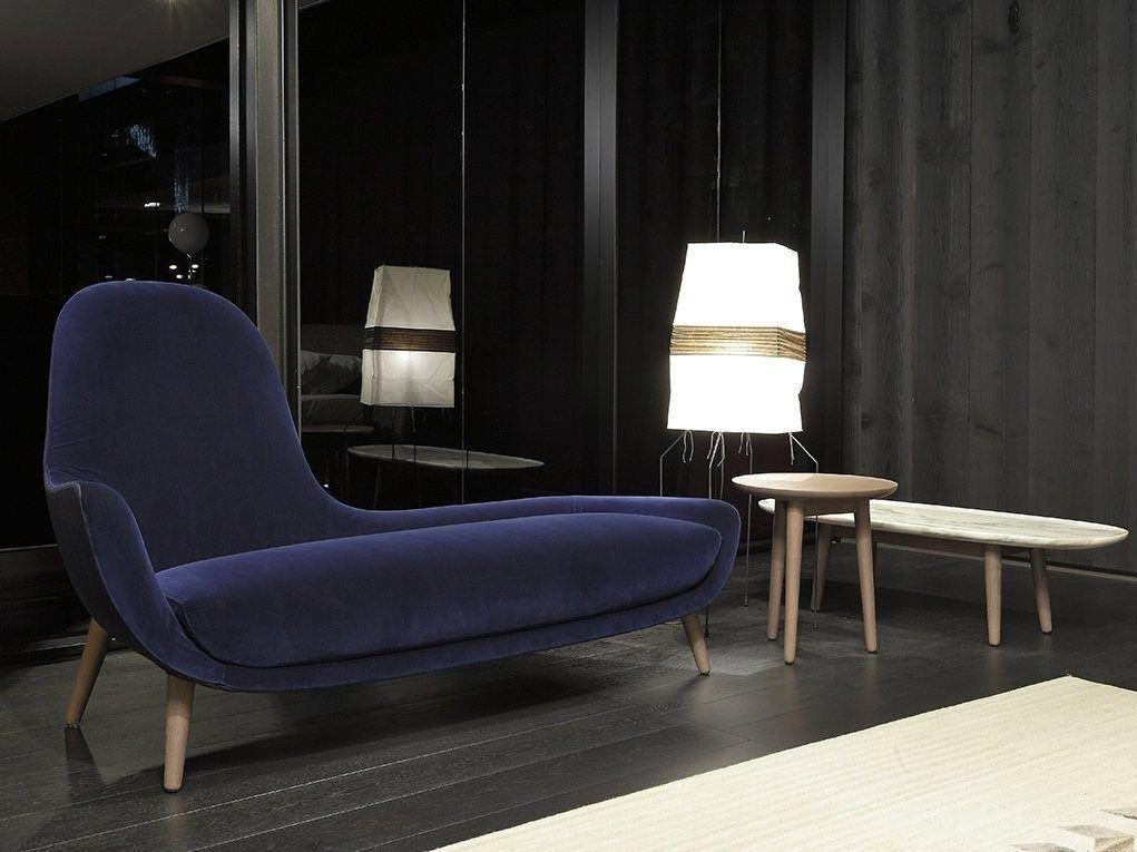 Upholstered fabric day bed | Mad Chaise Longue by Poliform