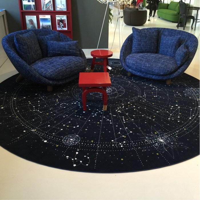 Patterned round rug | Celestial by Moooi