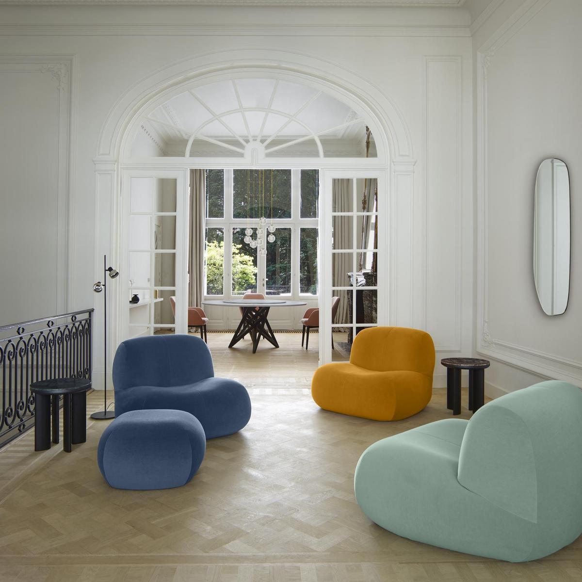 Square fabric pouf | Pukka by Ligne Roset