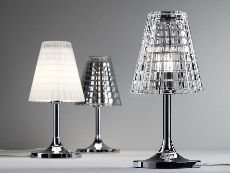 Halogen crystal table lamp | Flow by Fabbian
