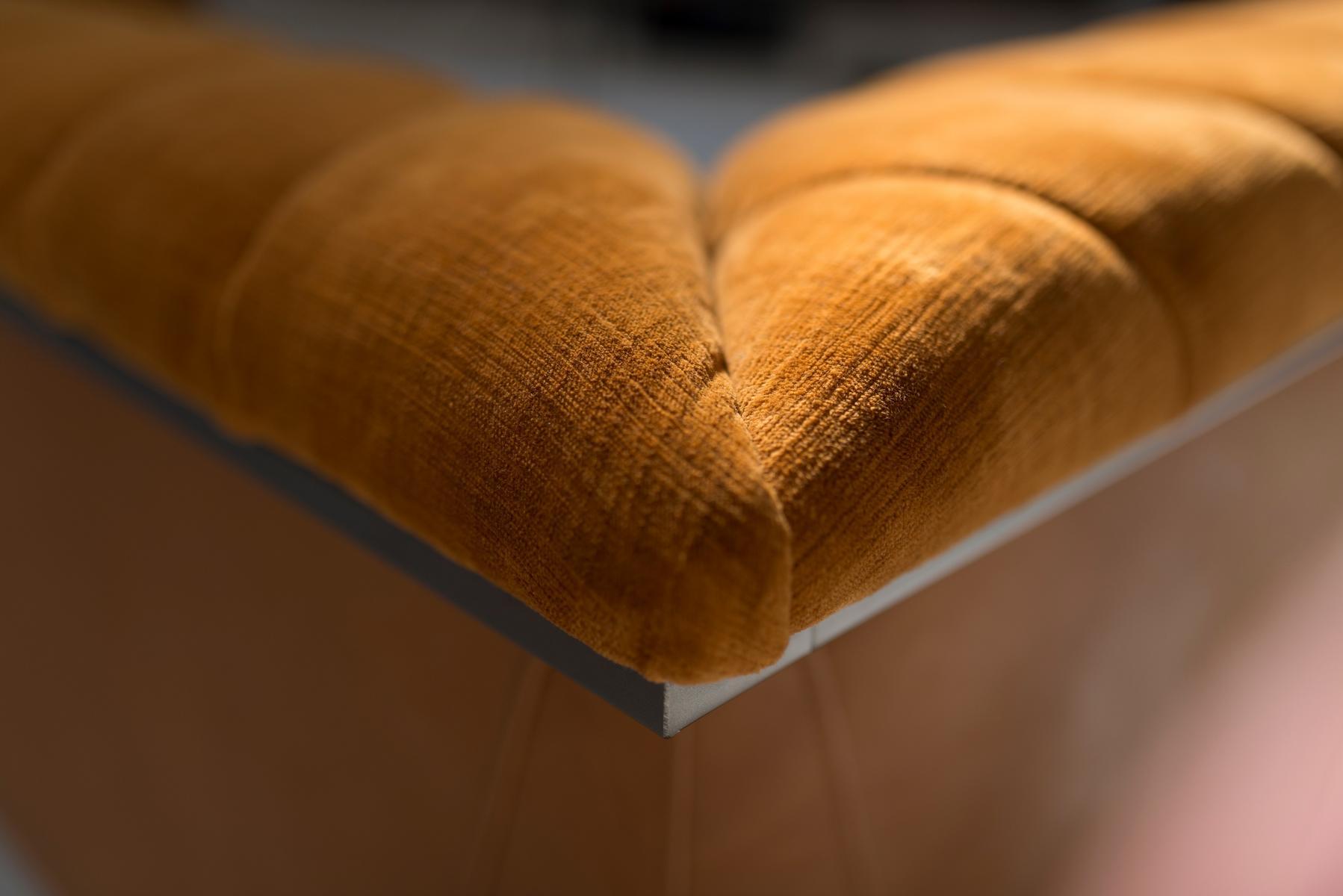 3 seater fabric and leather sofa | Fedro by Mantellassi 1926