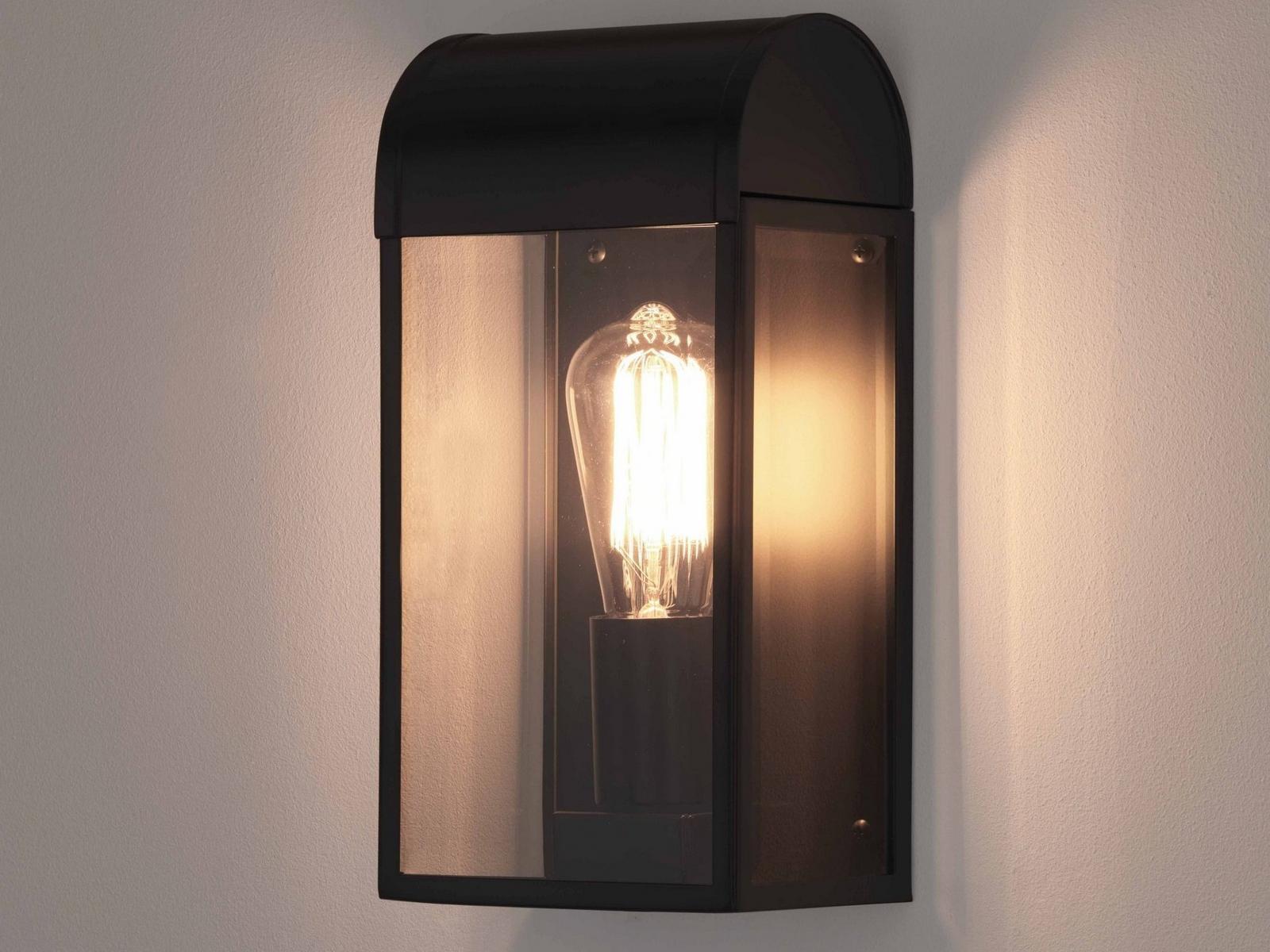 Glass and steel outdoor wall lamp with dimmer | Newbury by Astro lighting