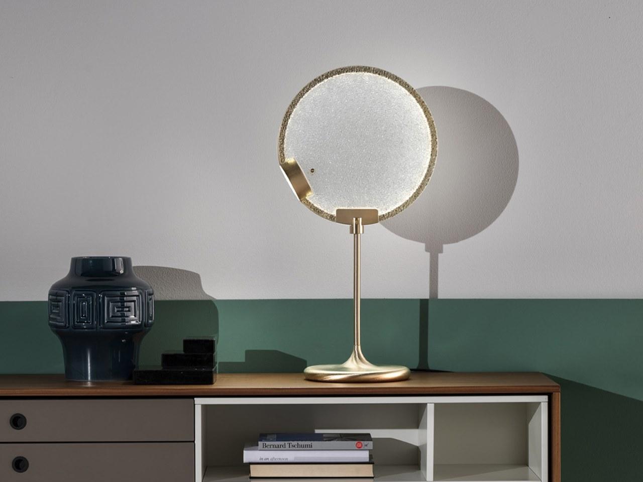 LED glass table lamp with dimmer | Horo Tl by Masiero