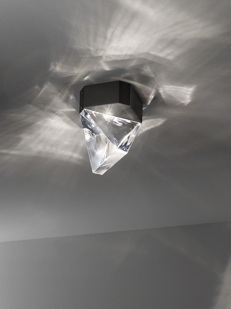 LED crystal ceiling lamp | Tripla by Fabbian