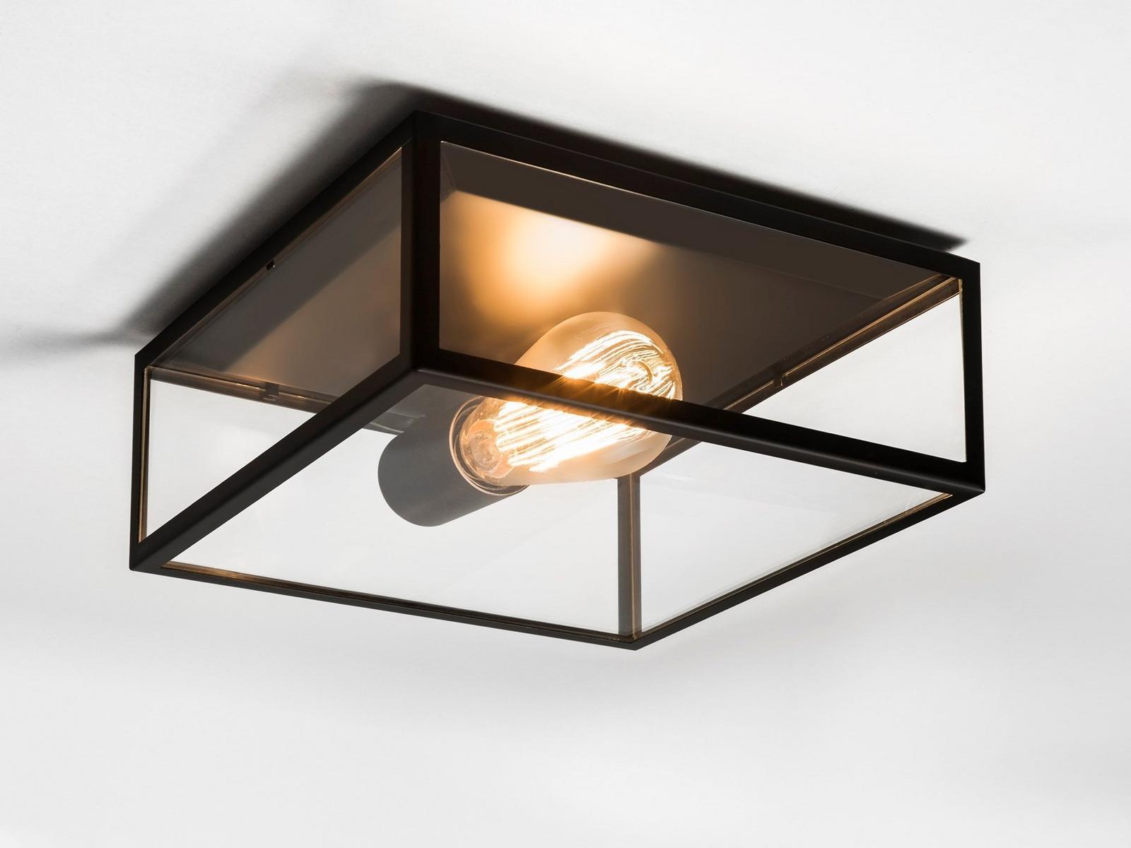 Glass and Stainless Steel ceiling lamp | Bronte by Astro lighting