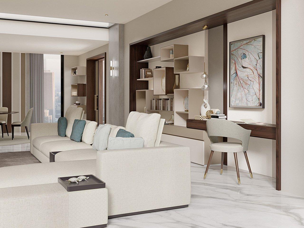 Upholstered fabric chair with armrests | Pr.458 by Stella del Mobile