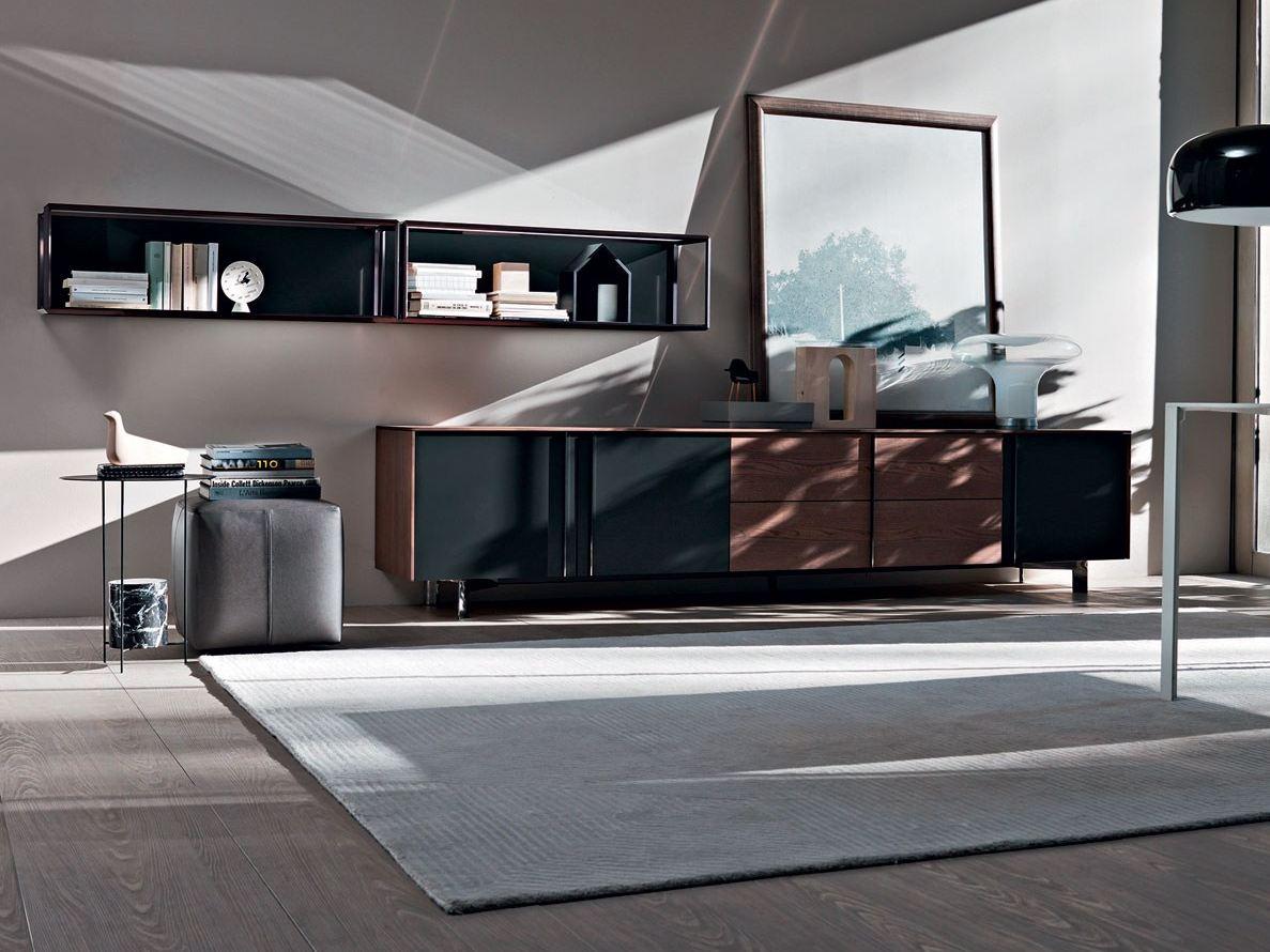 Wooden sideboard with drawers | Pass-word Evolution by Molteni