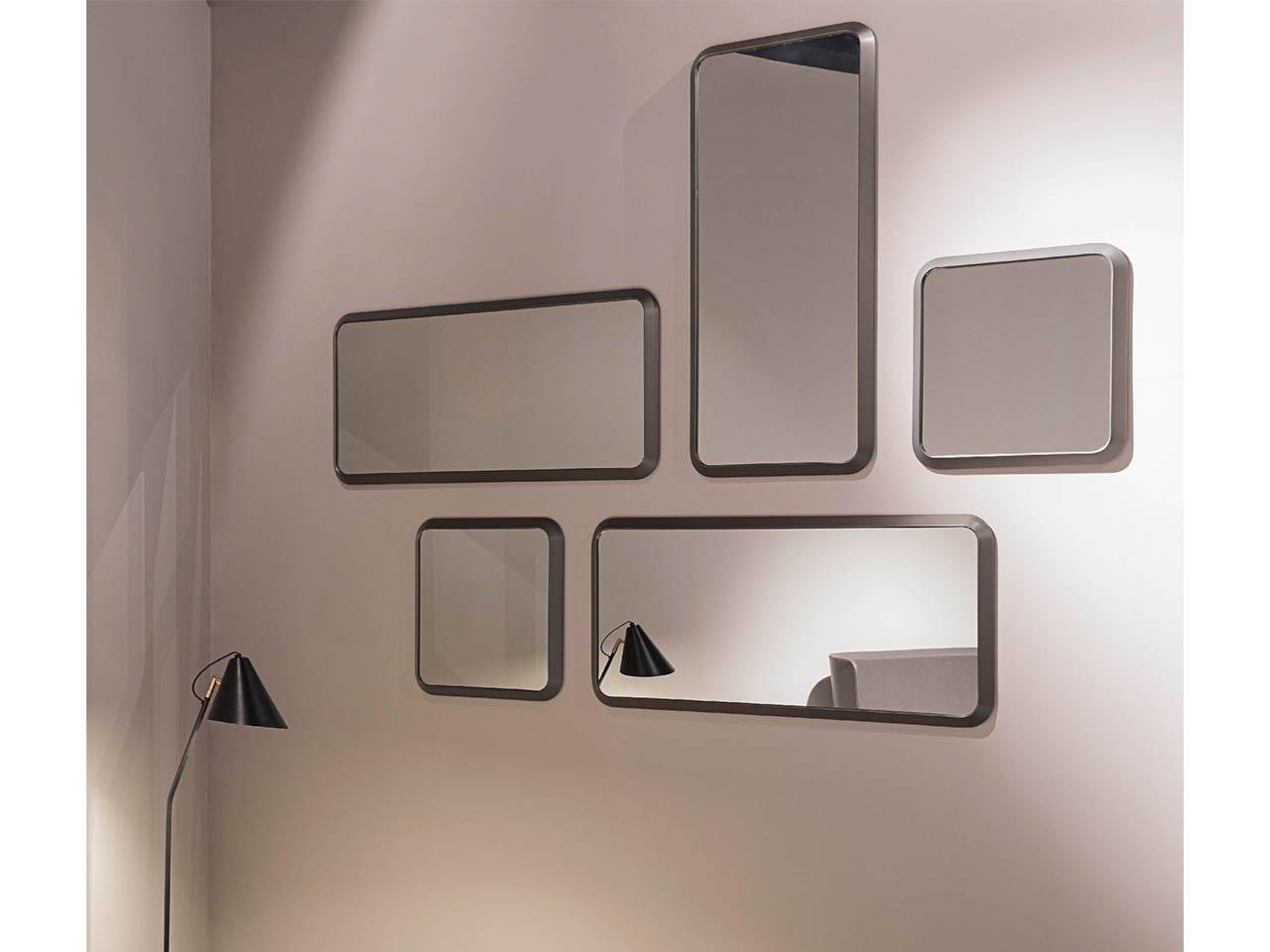 Square wall-mounted mirror | Milano by Turri