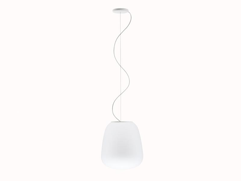 Glass pendant lamp | Lumi Baka by Fabbian