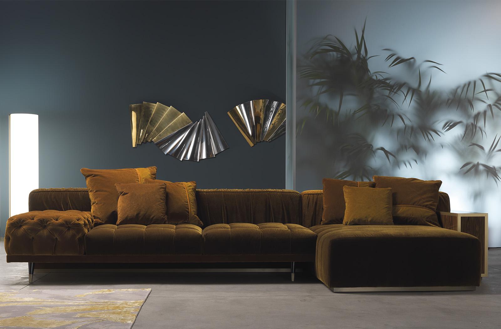 LED brass wall light | Braid by Gianfranco Ferre Home