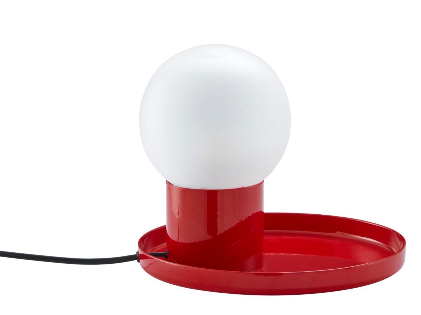 Metal table lamp and glass shade | Coupole by Ligne Roset