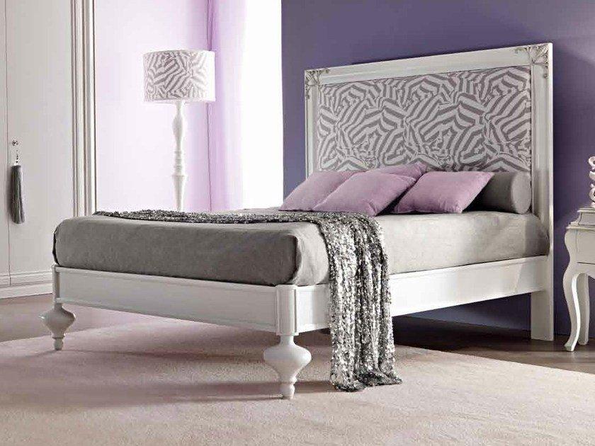 Full size bed with upholstered headboard | Linda by Corte Zari
