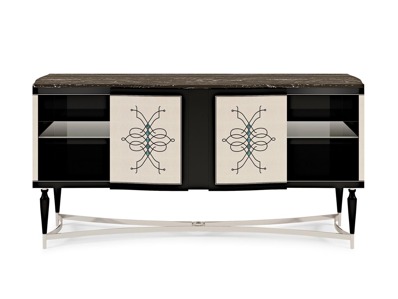 Wooden sideboard with doors | Palais Royal by Ezio Bellotti