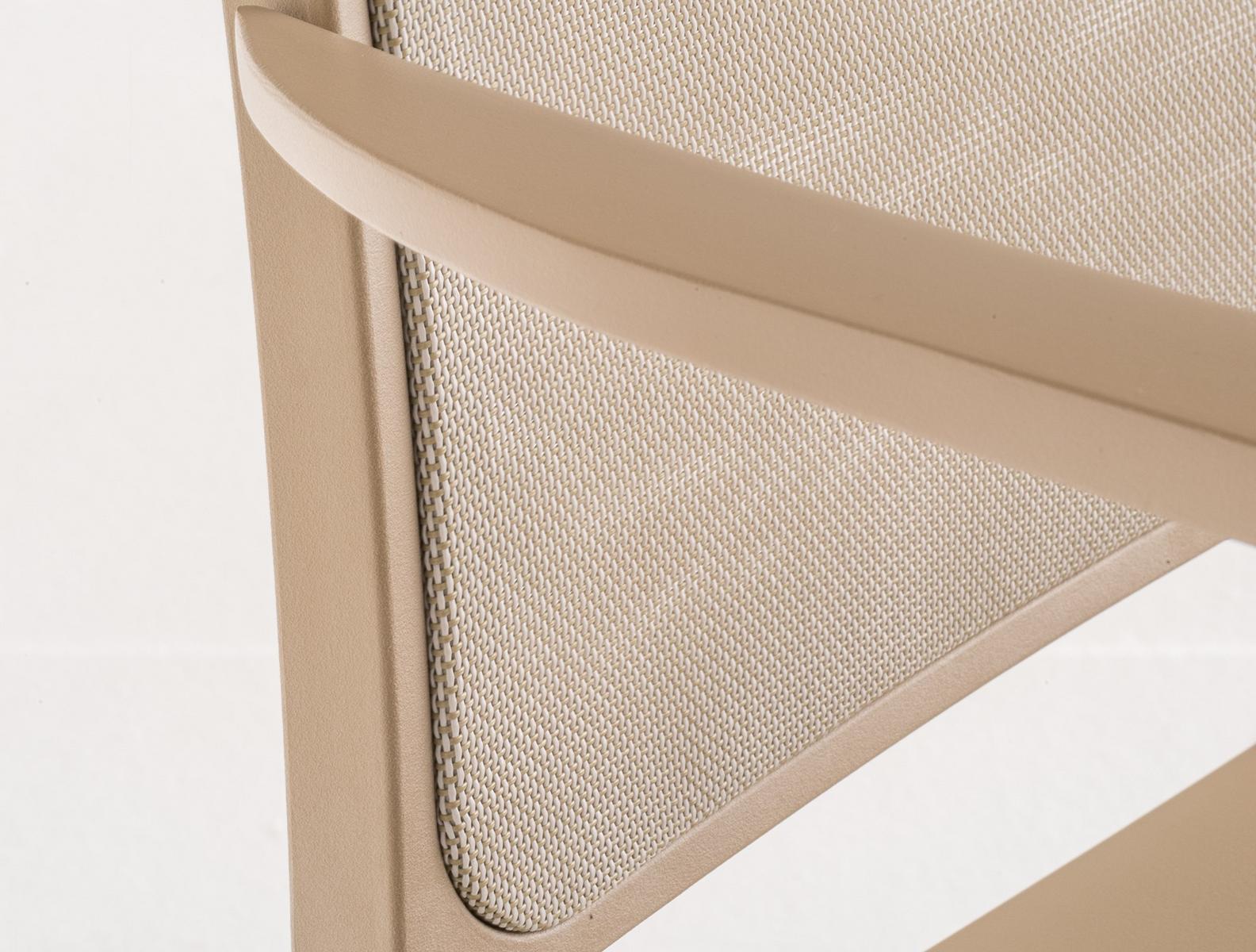 Stackable aluminium chair with armrests | Mya 706/2 by Pedrali