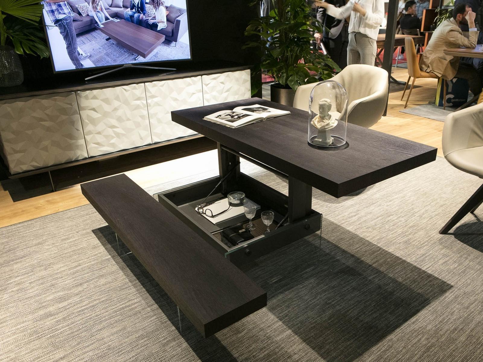 Height-adjustable wooden coffee table | Markus by Ozzio Italia