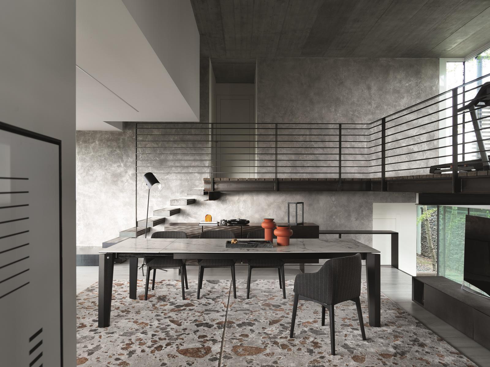 Rectangular synthetic fibre rug | Terrazzo by Calligaris